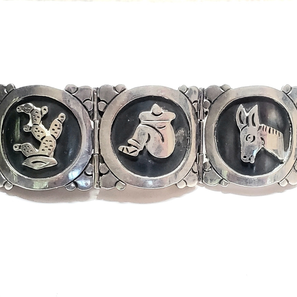 Vintage Storyteller Bracelet Sterling Maricela 194